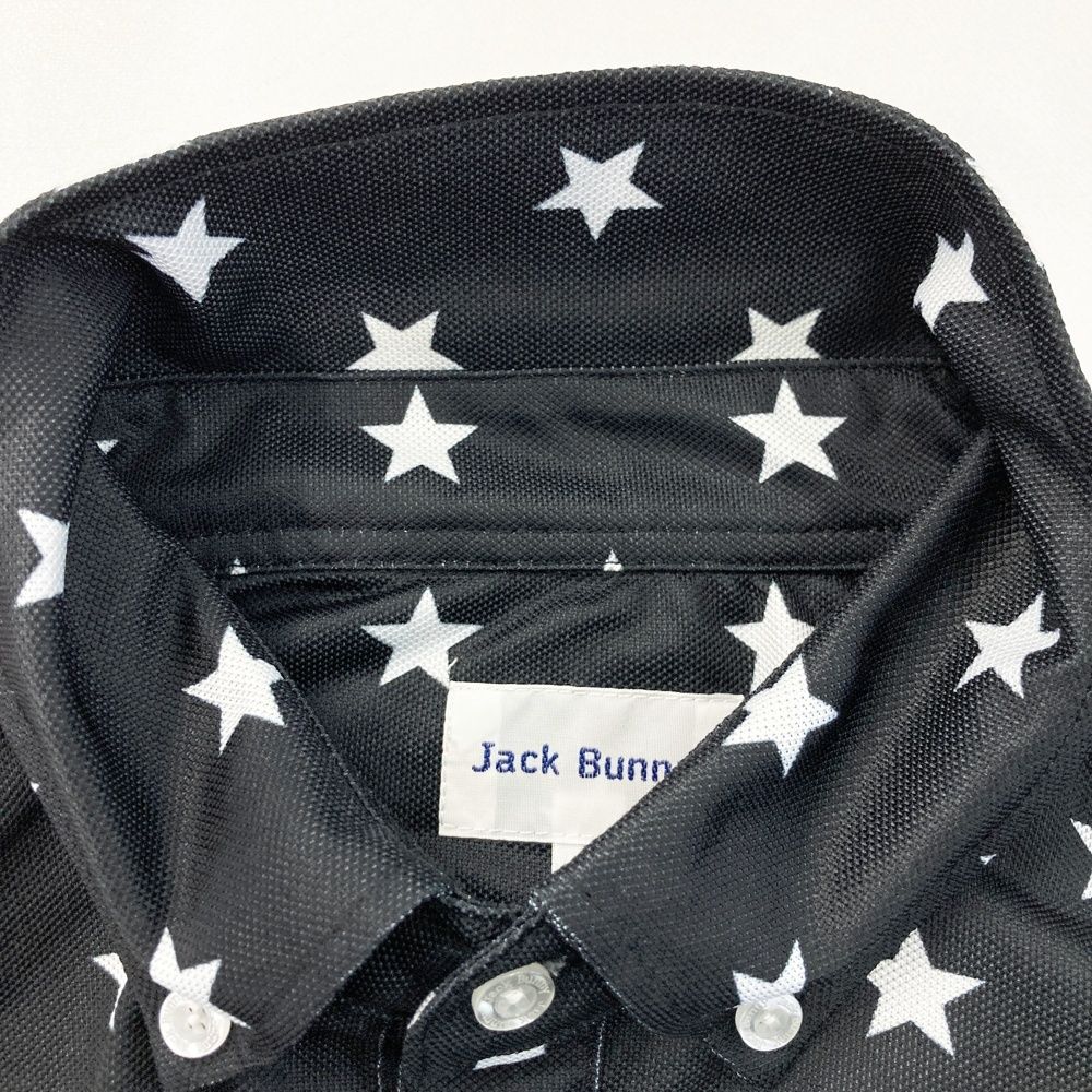 サイズ：4 JACK BUNNY ジャックバニー 長袖ポロシャツ ボタンダウン 星