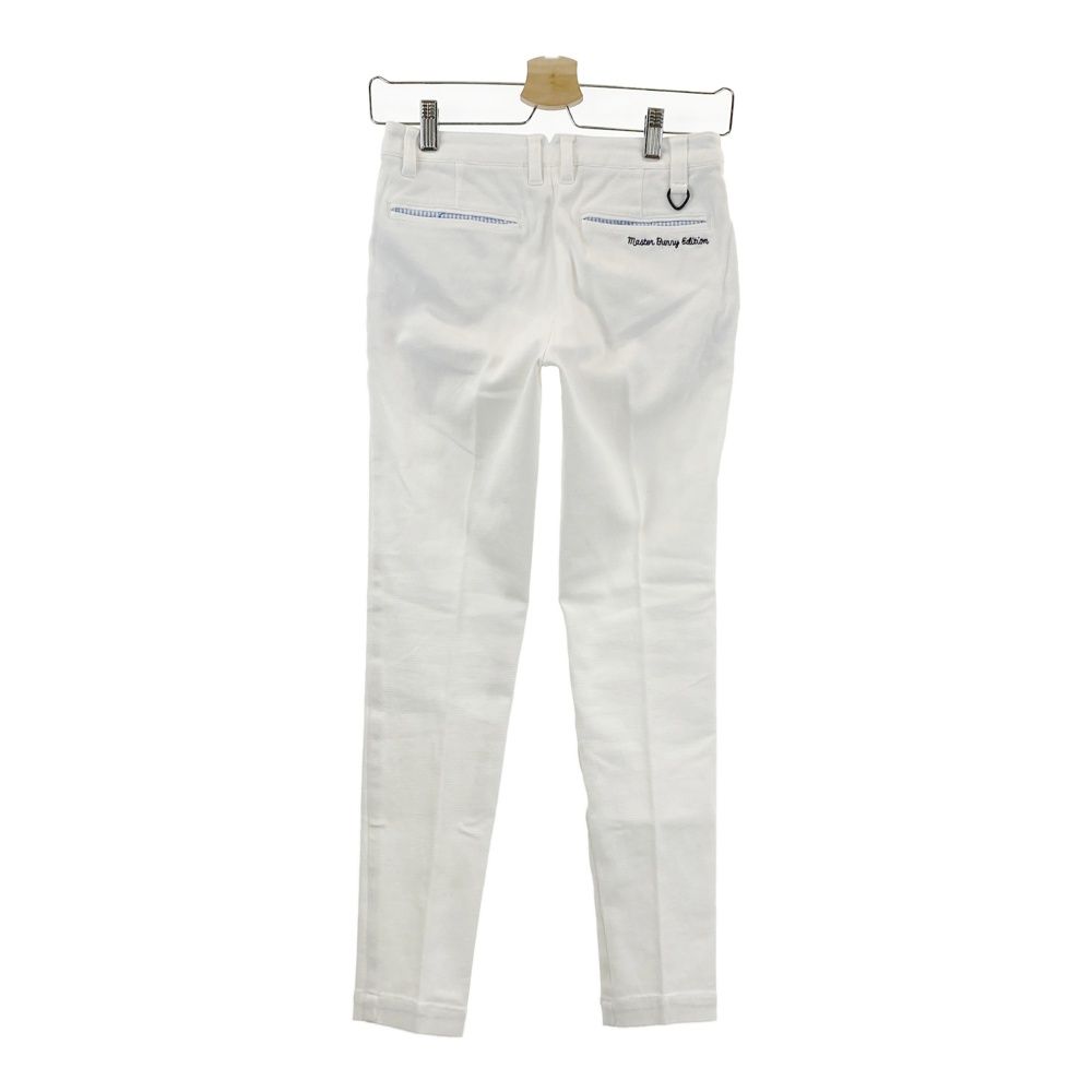 MASTER BUNNY ホワイト ストレートパンツ レディース ゴルフ 0 サイズ：0 MASTER BUNNY EDITION マスターバニーエディション