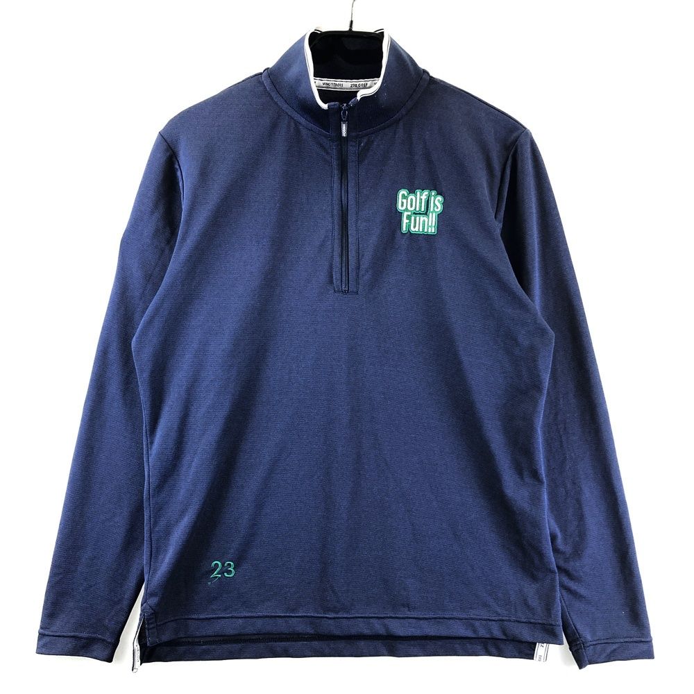 サイズ：M 23区GOLF ニジュウサンクゴルフ ハーフジップ長袖Tシャツ
