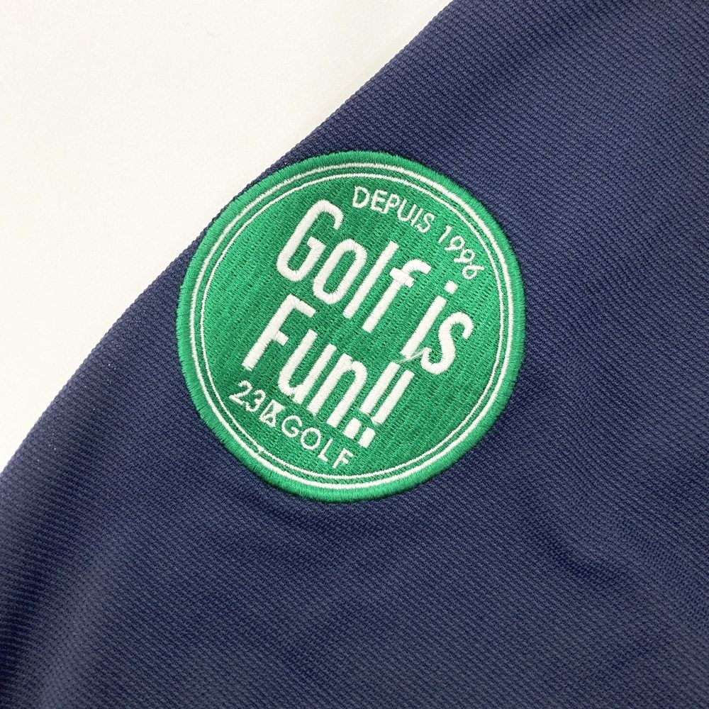 サイズ：M 23区GOLF ニジュウサンクゴルフ ハーフジップ長袖Tシャツ