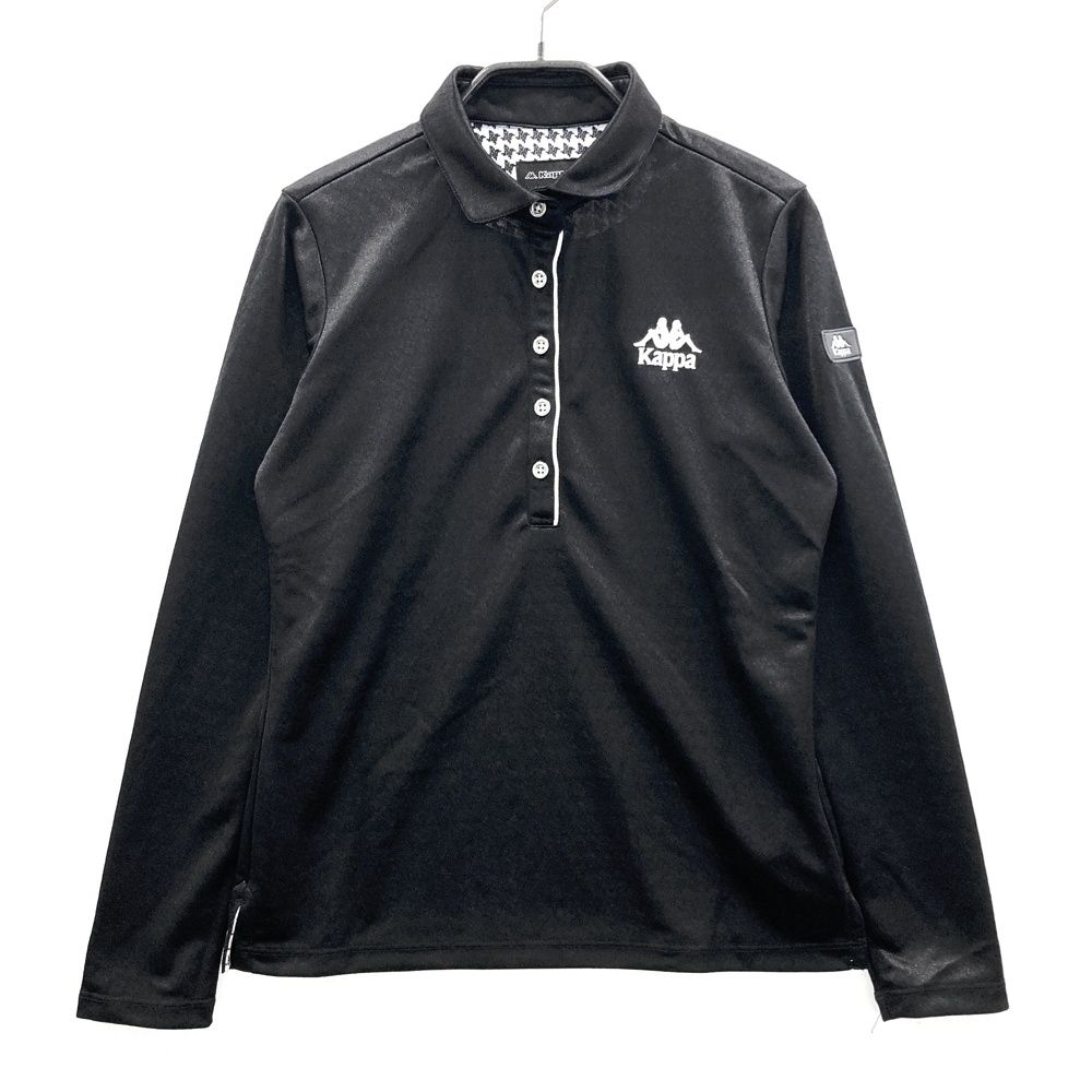サイズ：S KAPPA GOLF カッパゴルフ 長袖ポロシャツ ブラック系