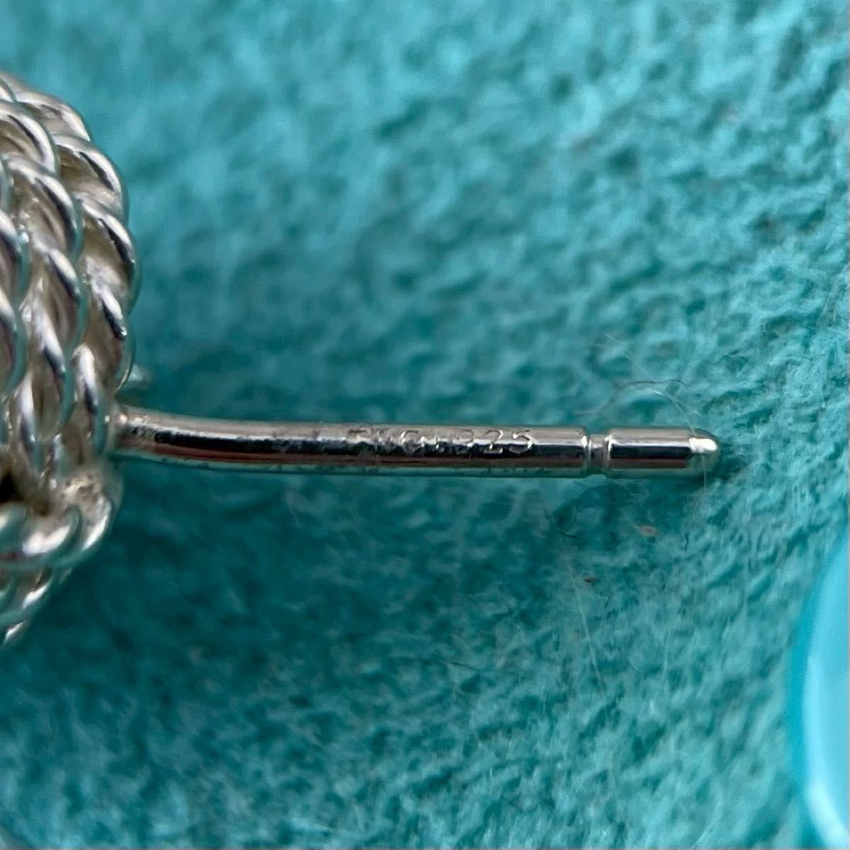 ティファニー サマセット メッシュ ツイスト ピアス 925 片耳用② ティファニー サマセット メッシュ ツイスト ピアス 925 片耳用②