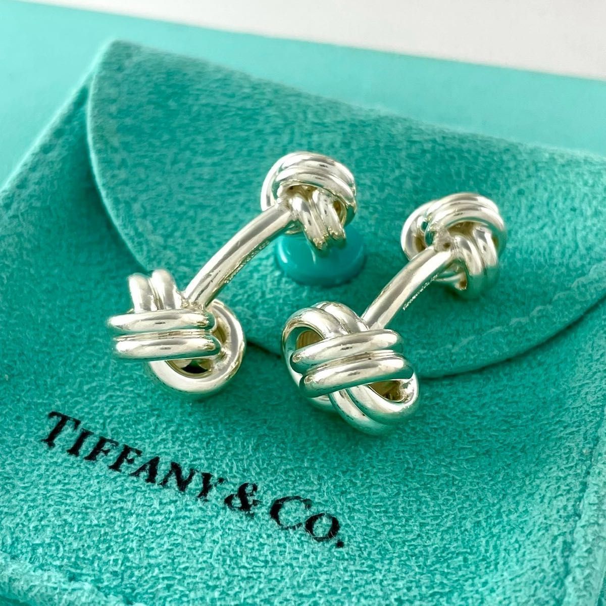 オールドティファニー ツイスト ノット カフス 925 シルバー YZ3fe