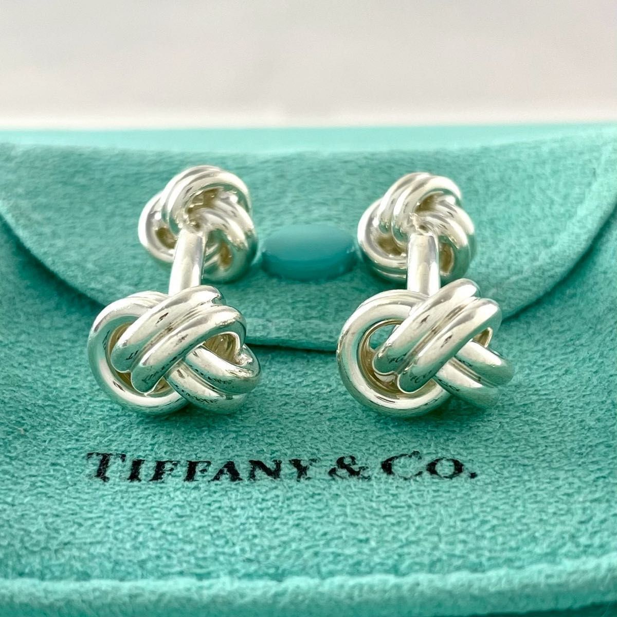 オールドティファニー ツイスト ノット カフス 925 シルバー YZ3fe