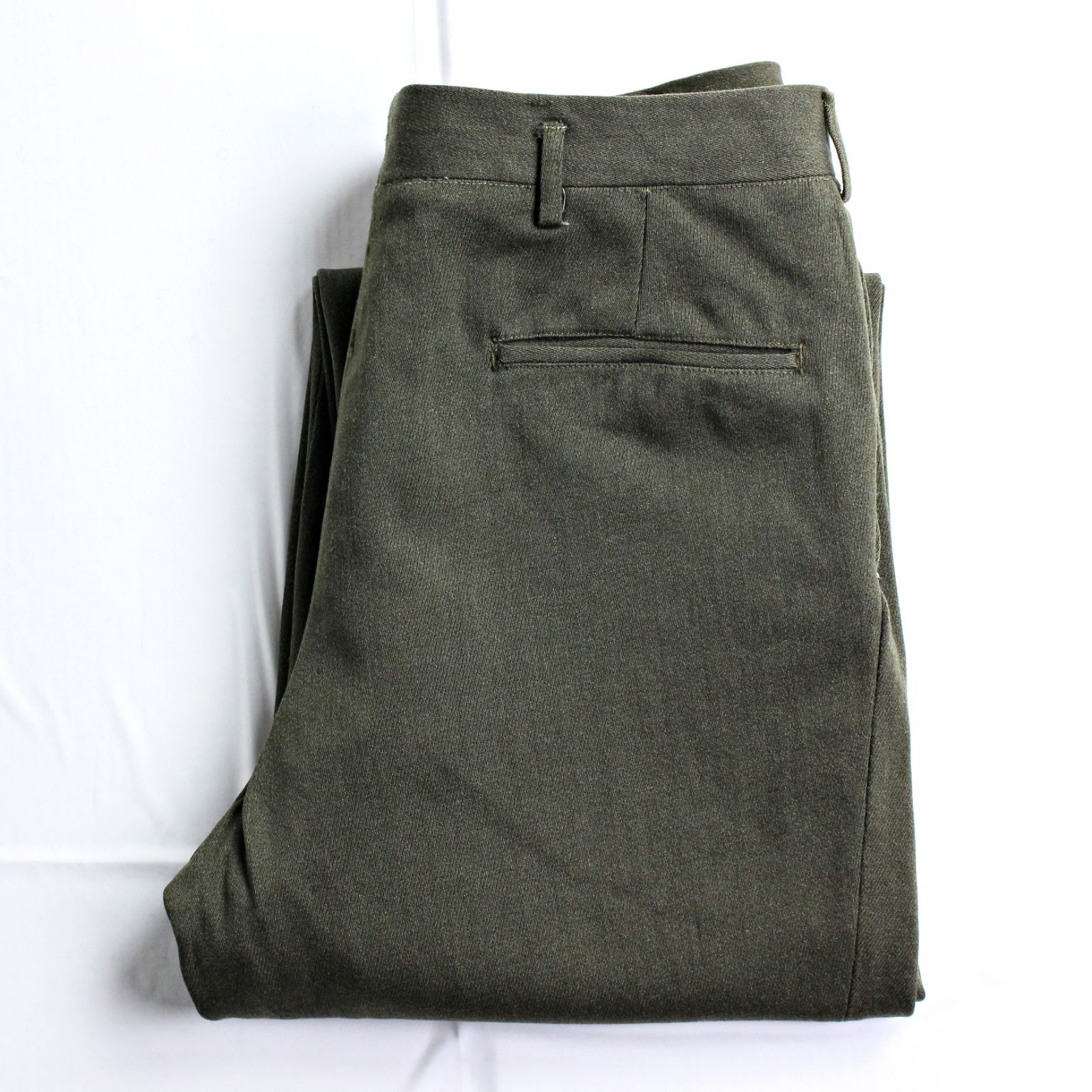 50s～60s ビンテージ NAVAL UNIFORM SHOP ウールトラウザーズ グリーン
