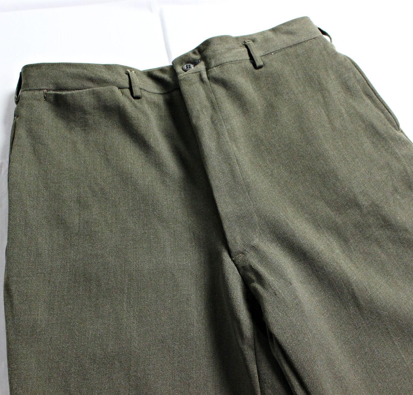 50s～60s ビンテージ NAVAL UNIFORM SHOP ウールトラウザーズ グリーン