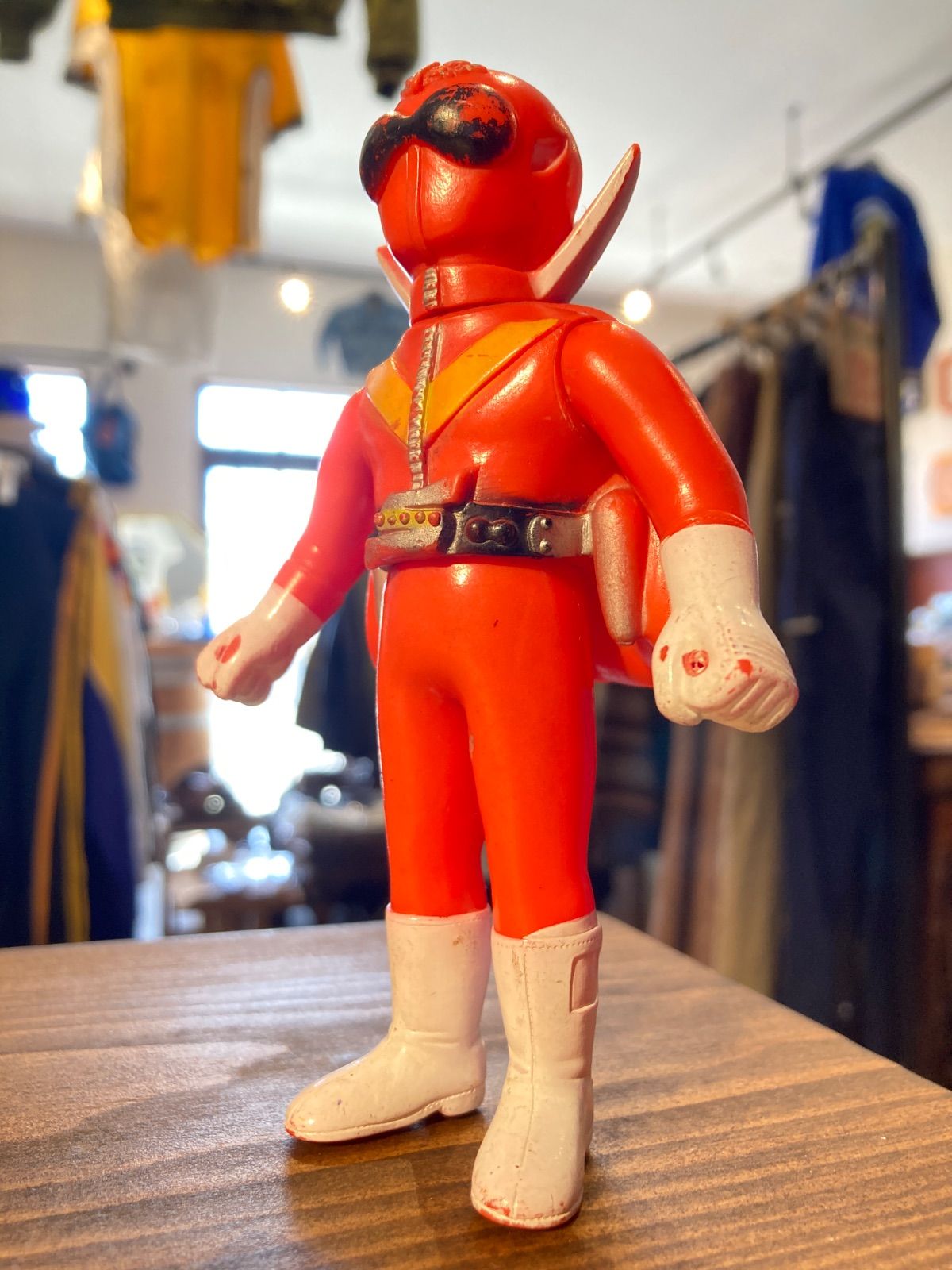 MP060) ポピー 秘密戦隊ゴレンジャー アカレンジャー 首緩み 記名有り