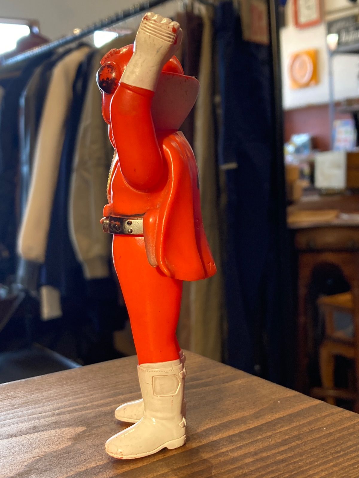 MP060) ポピー 秘密戦隊ゴレンジャー アカレンジャー 首緩み 記名有り