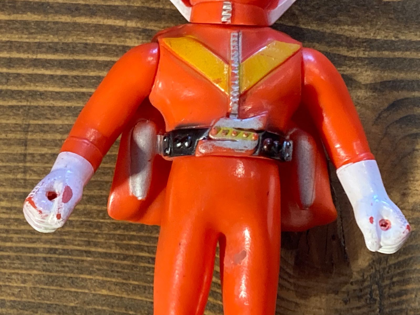 MP060) ポピー 秘密戦隊ゴレンジャー アカレンジャー 首緩み 記名有り