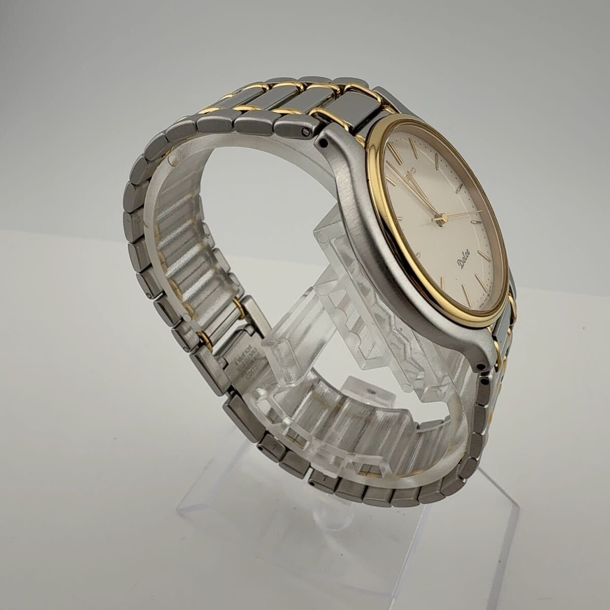 SEIKO Dolce7741-6050メンズクォーツ稼働品ツートン ステンレス SEIKO Dolce7741-6050メンズクォーツ稼働品ツートン ステンレス