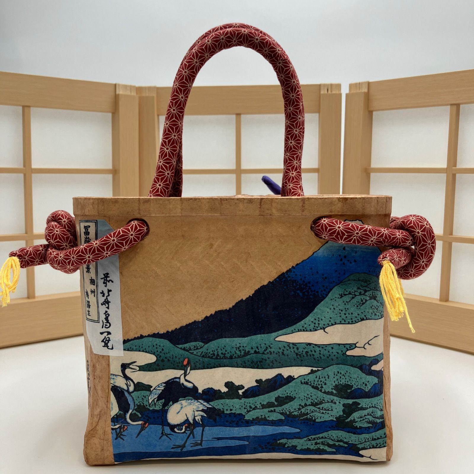 一閑張りバッグ(一点物) 世界で一つだけ！ ジャパニーズアートバッグ（一閑張りバッグ No56） - メルカリ