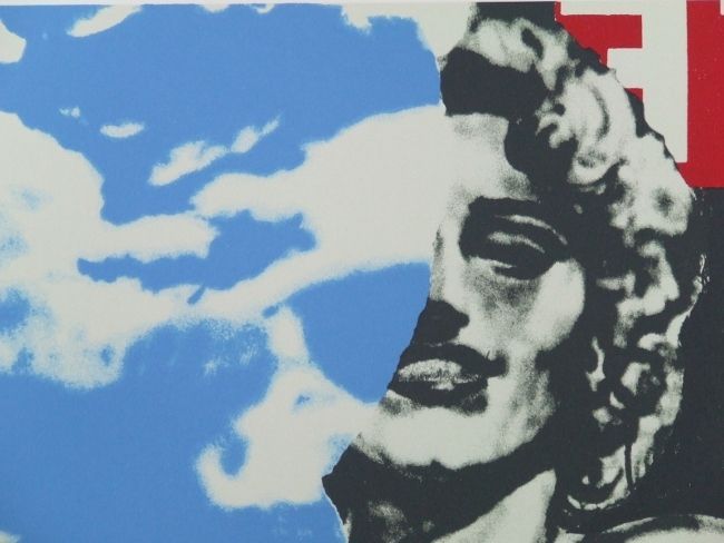 池田満寿夫 サイン 『マリリンの半分』 ミクストメディア シート出品