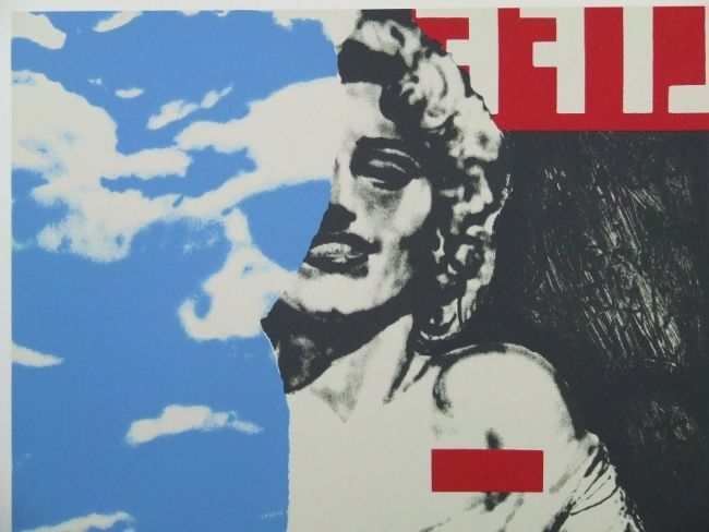 池田満寿夫 サイン 『マリリンの半分』 ミクストメディア シート出品