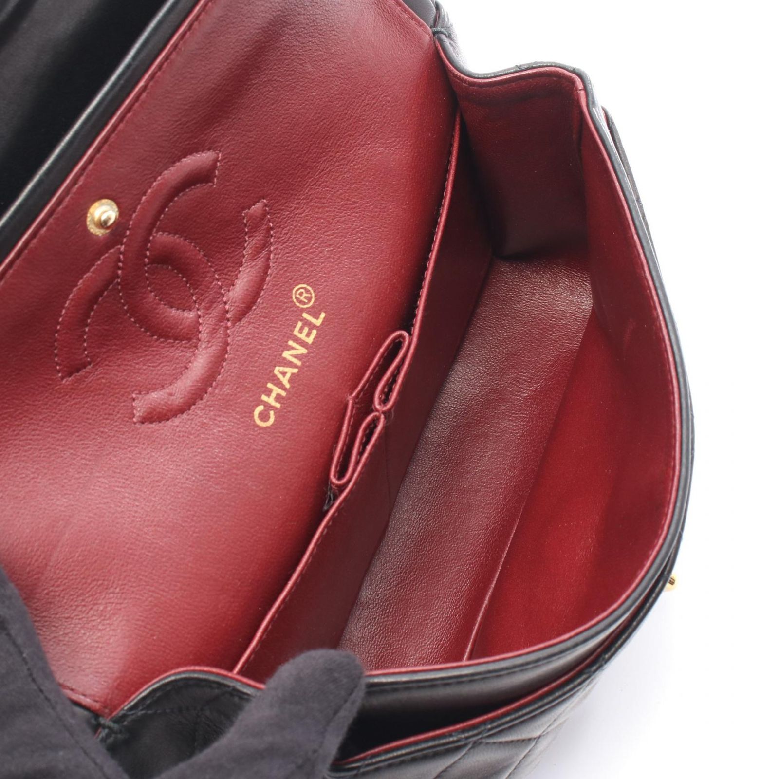 シャネル CHANEL ショルダーバッグ マトラッセ Wフラップ ブラック