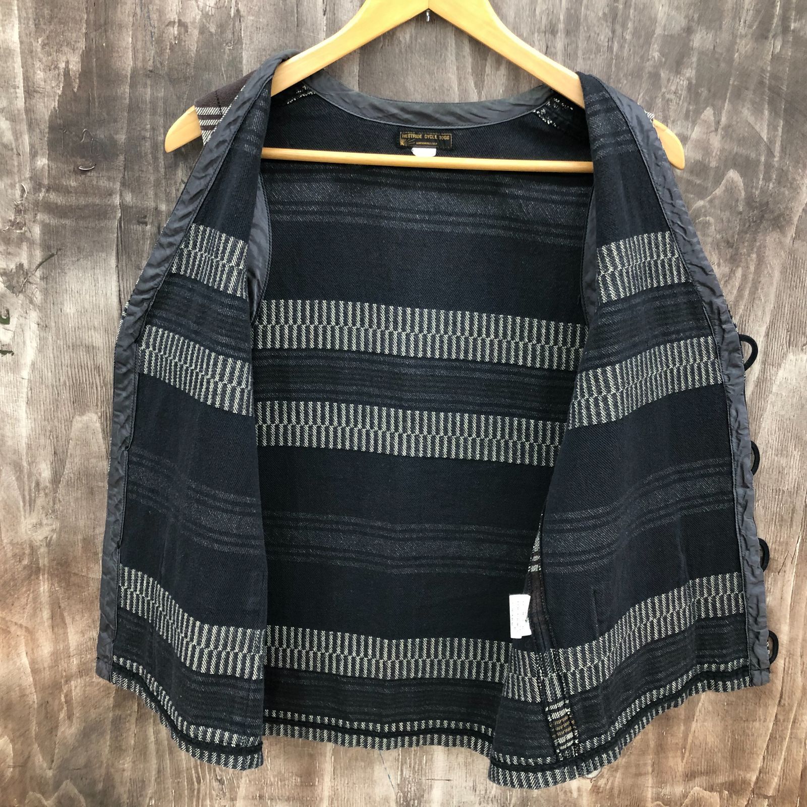 極美品　WESTRIDE CYCLE TOGS ベスト 38サイズ ダークグレー 極美品 WESTRIDE CYCLE TOGS ベスト 38サイズ ダークグレー 極美品