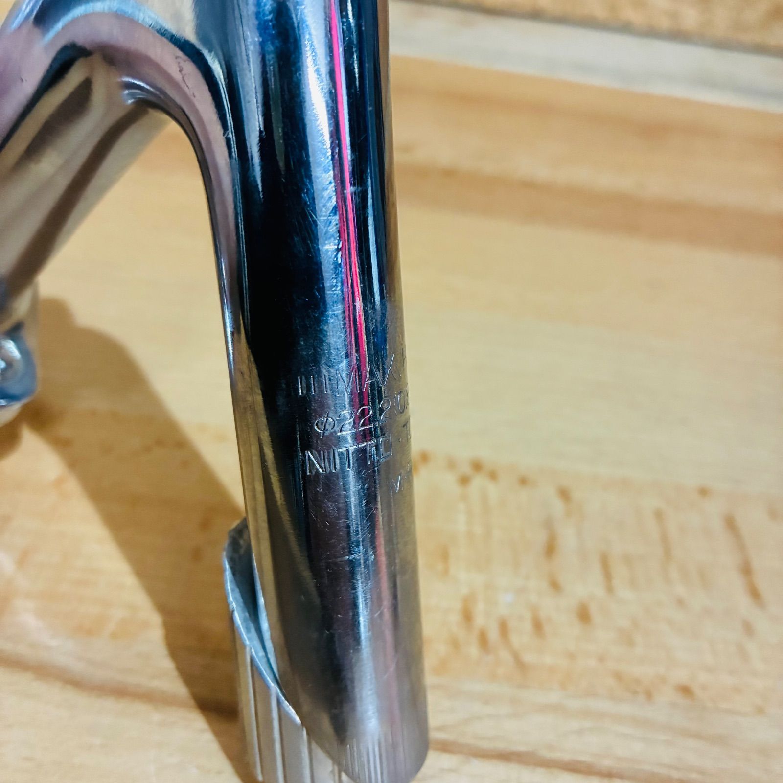 良品】 NITTO NJS 高級 クロモリ ステム 110mm 競輪 トラック ピスト