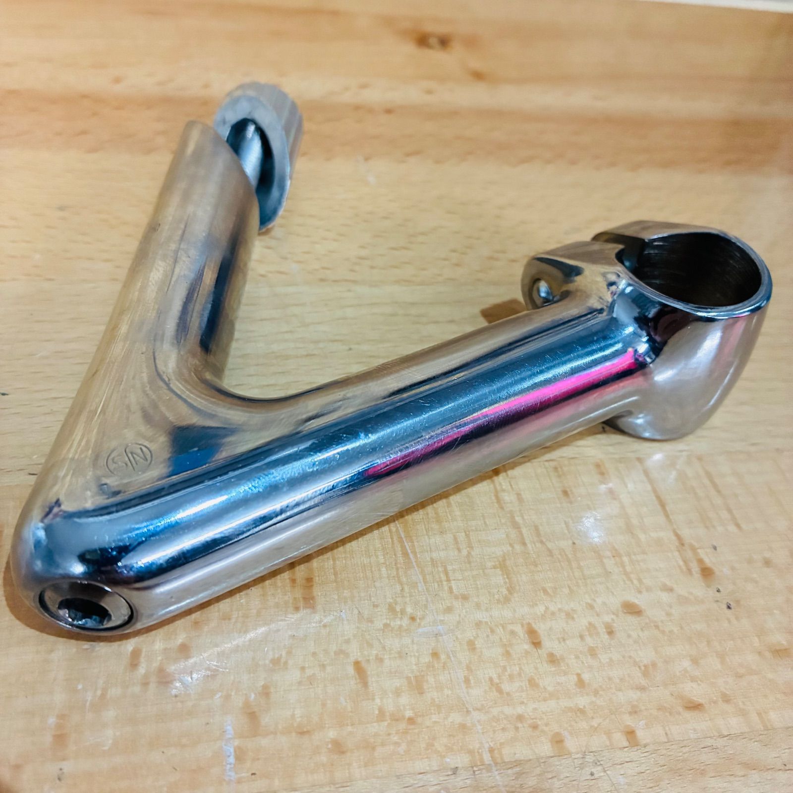 クロモリステ厶Njs 良品】 NITTO NJS 高級 クロモリ ステム 110mm 競輪 トラック ピスト