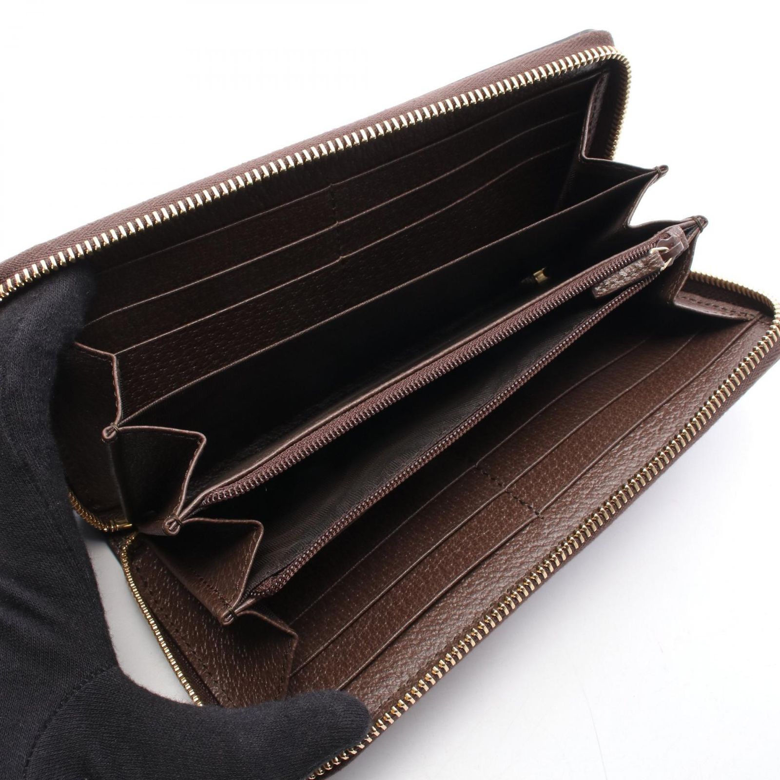 グッチ GUCCI ラウンド長財布 オフィディア GGスプリーム シェリー