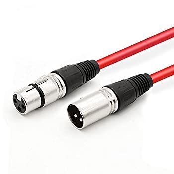 【中古】 Dremake XLR ケーブル 3 ピン オス - メス マイクケーブル 100FT 30M レッド MK-00001-Red-100FT