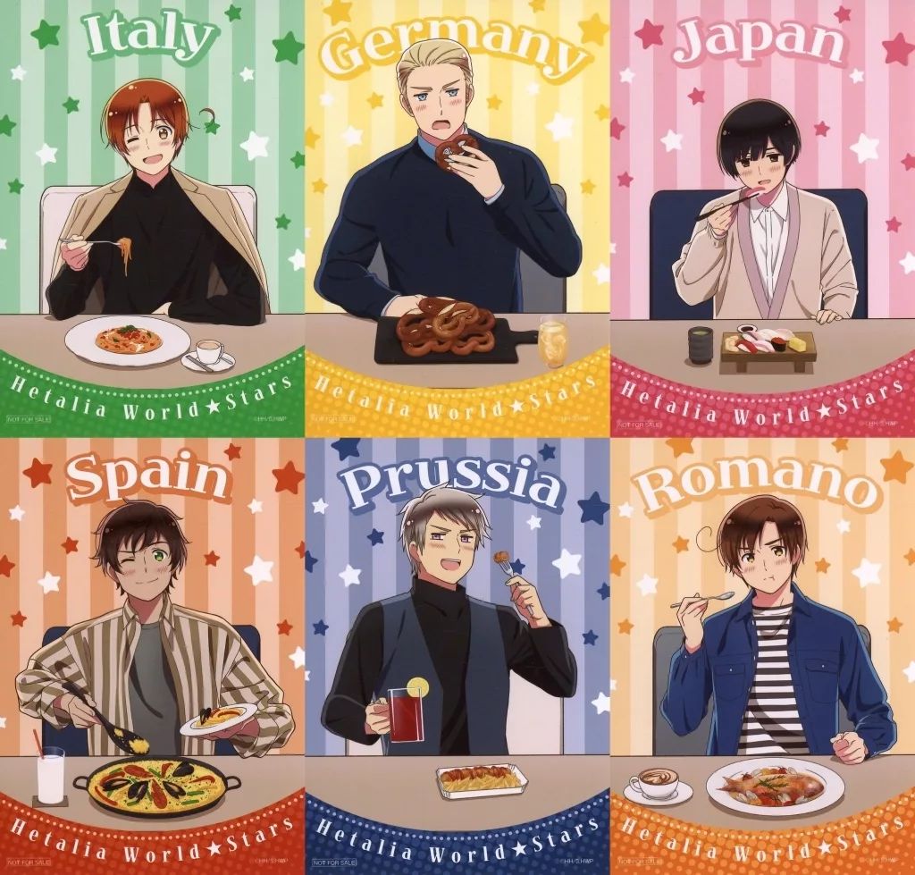 ヘタリアWorld☆Starsくじ引き堂コンプ 🌏情報初解禁🌍 ＼ ㊗アニメ