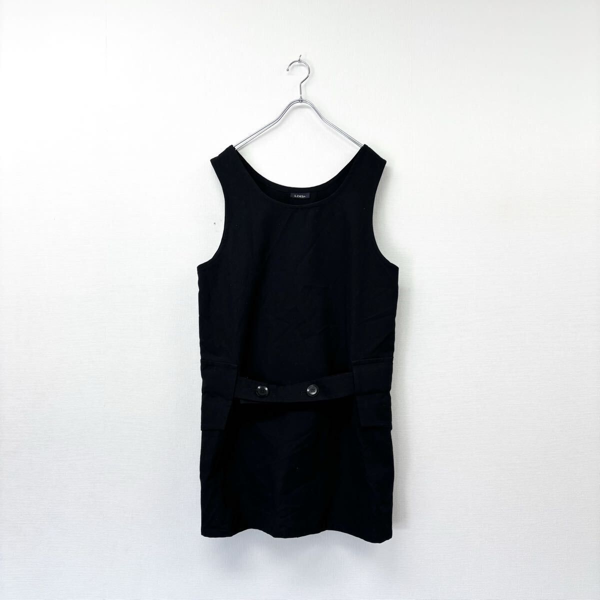 LIMI feu リミフゥ チュニック ワンピース MADE IN JAPAN BLACK