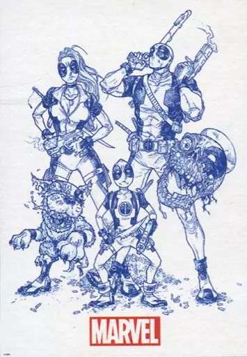 中古】ポスター(アニメ) A2ポスター C 「Happyくじ MARVEL デッド