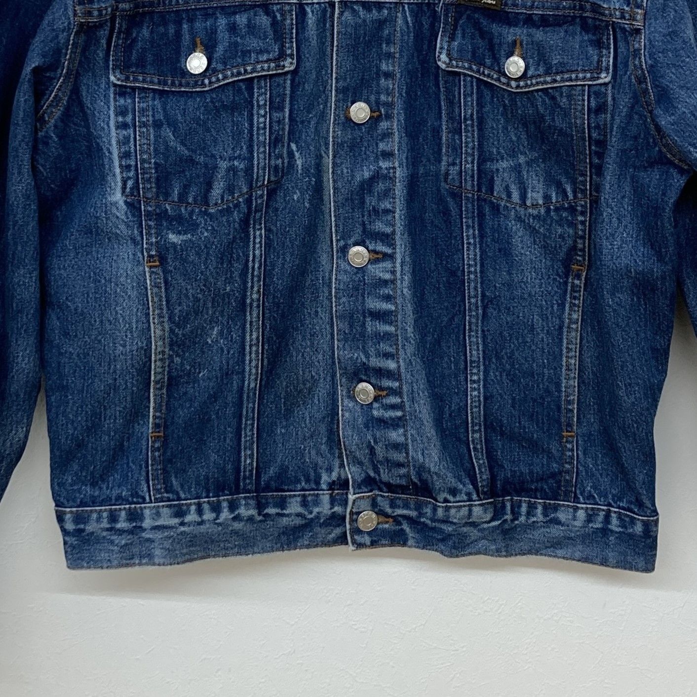 ☆美品 GUESS JEANS ゲスジーンズ 青 Gジャン・ヴィンテージデニム 