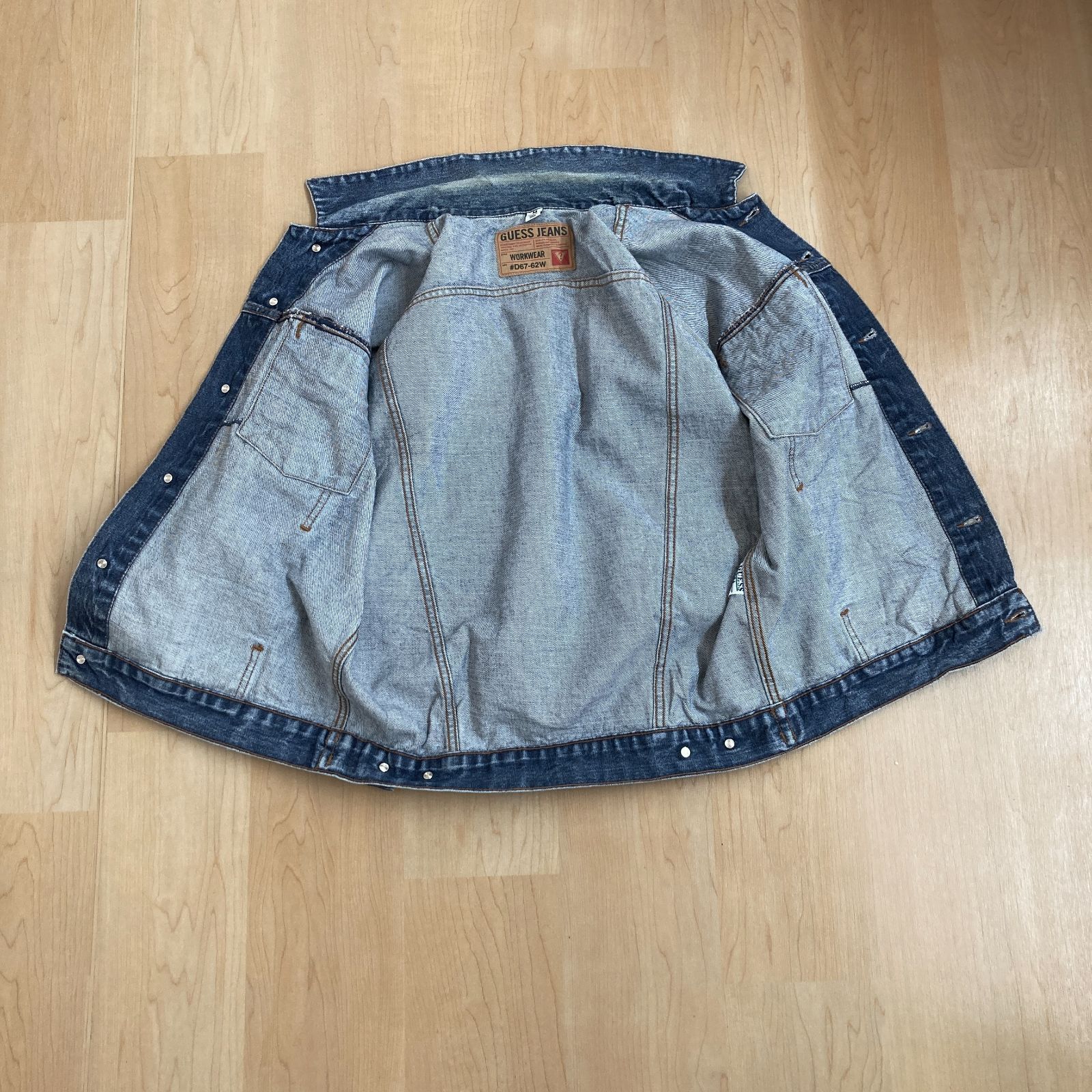 ☆美品 GUESS JEANS ゲスジーンズ 青 Gジャン・ヴィンテージデニム 