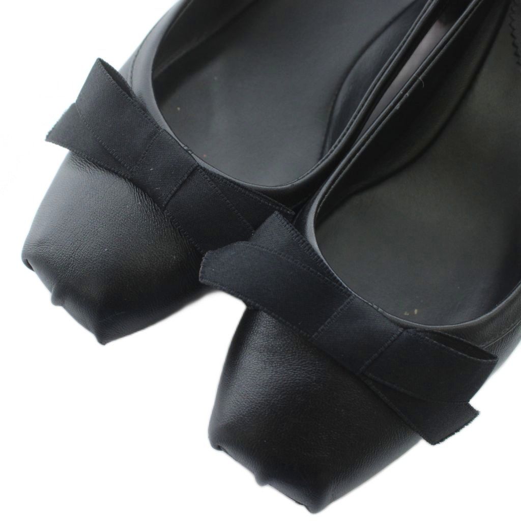 クリスチャンルブタン Christian louboutin パンプス レザー スクエア