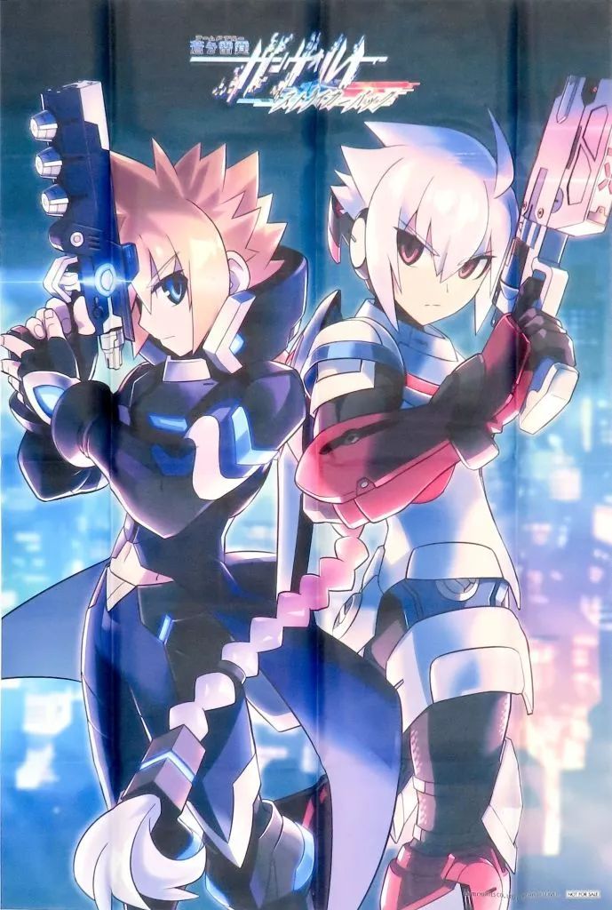 中古】ポスター B2布ポスター ガンヴォルト＆アキュラ 「Switchソフト