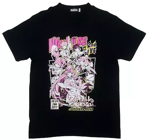 中古】Tシャツ(キャラクター) ワルキューレ ライブTシャツ ブラック M