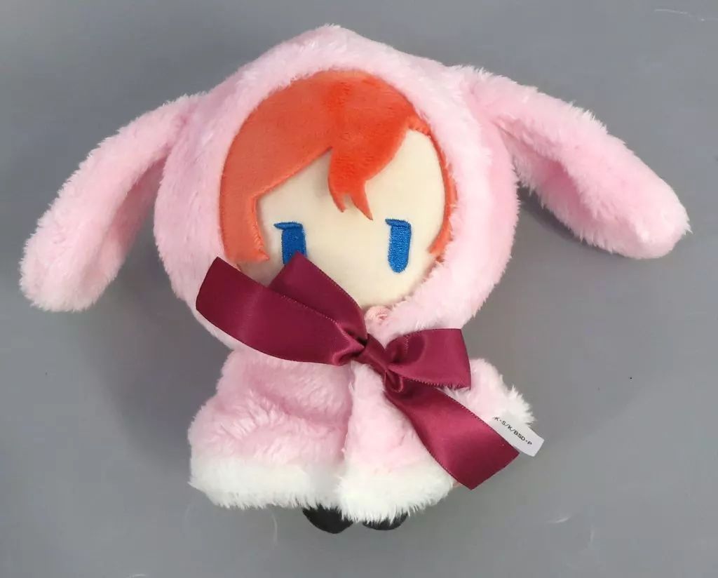 中古】キーホルダー 中原中也 レトロちっく うさぎケープぬいぐるみ