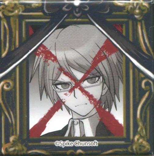 ダンガンロンパ　遺影スクエア缶バッジ　楽天コレクション　楽コレ　バッジ　霧切響子 ダンガンロンパ 遺影スクエア缶バッジ 楽天コレクション 楽コレ バッジ