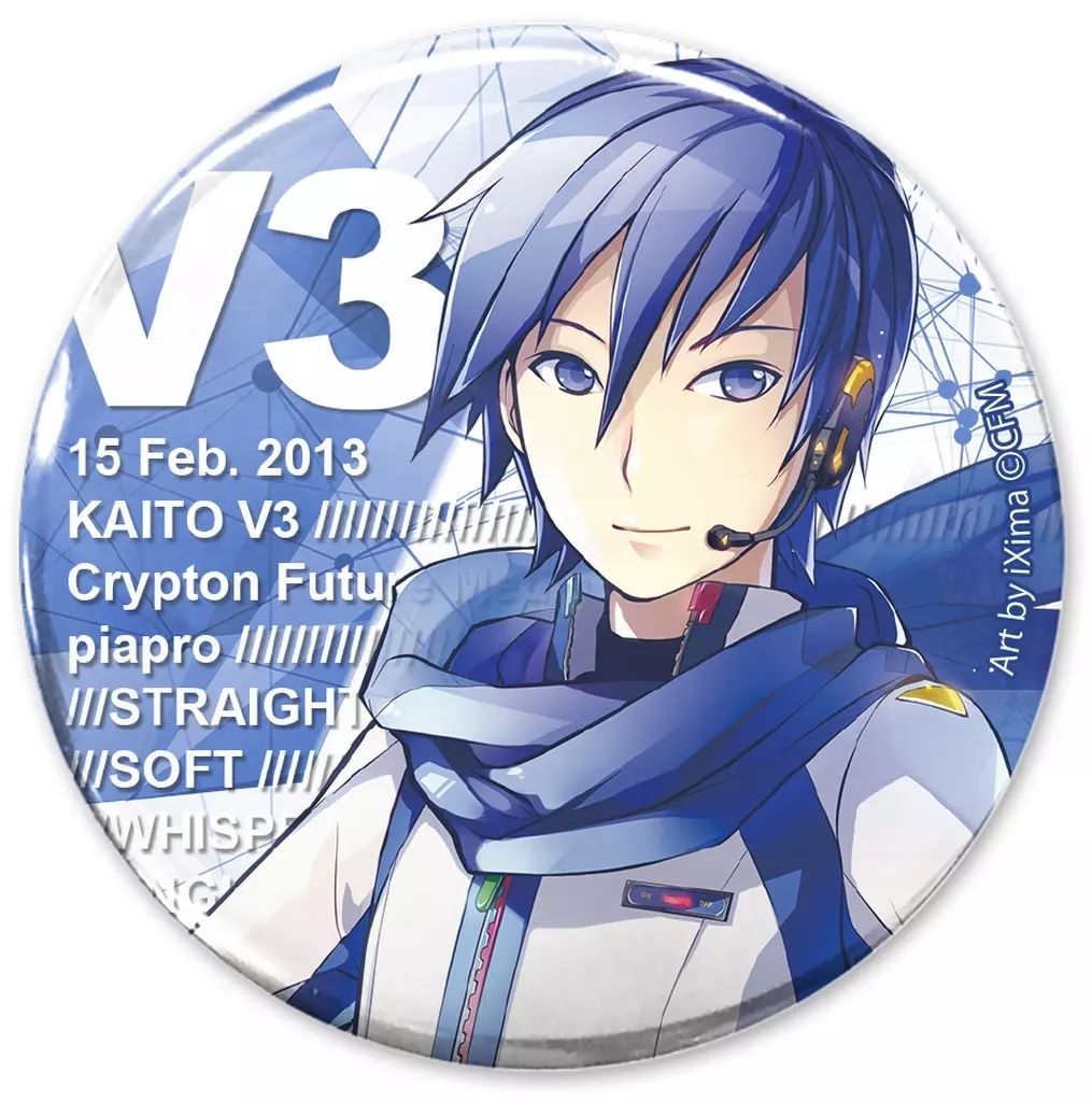 中古】バッジ・ビンズ KAITO V3 65mm缶バッジ 「VOCALOID」 - メルカリ