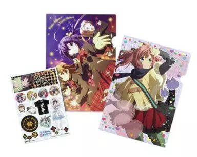 中古】クリアファイル Dセット(集合 夕焼けVer./七宮智音) A4クリア