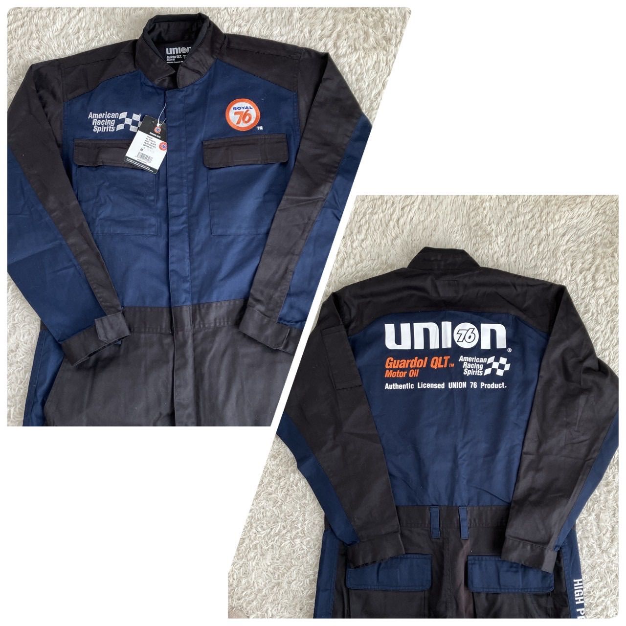 新品！ 76 UNION ユニオン ツナギ 作業着 オーバーオール 赤 ネイビー