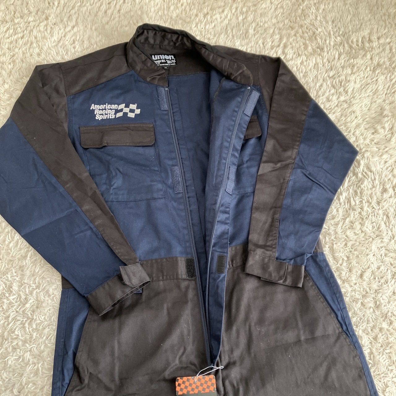 新品！ 76 UNION ユニオン ツナギ 作業着 オーバーオール 赤 ネイビー