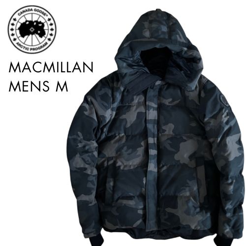 カナダグース マクミランパーカー メンズM ブラックカモ ダウン