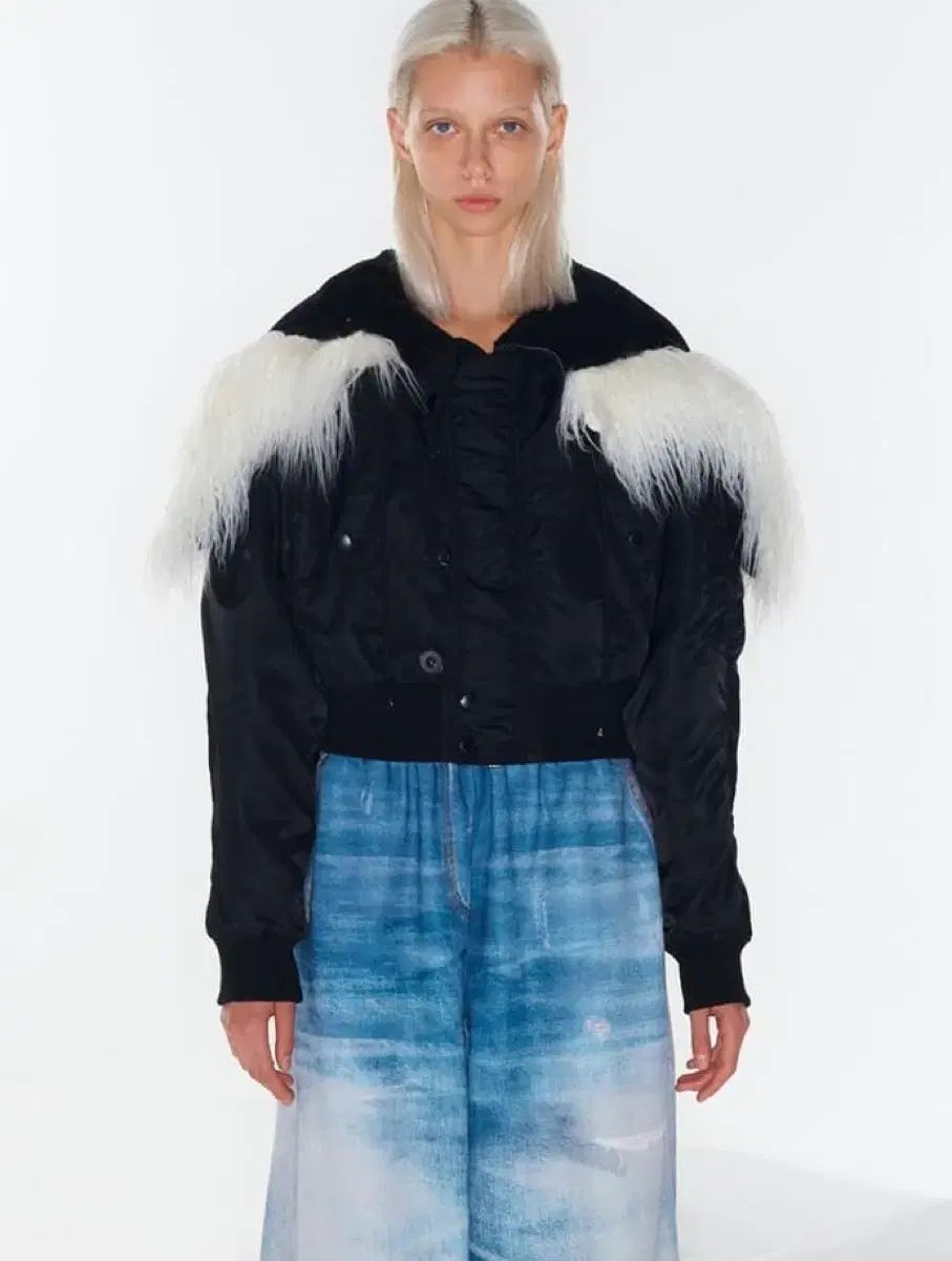 OPEN YY FAUX FUR ZIPPER HOOD MA1 サイズ 3 - メルカリ