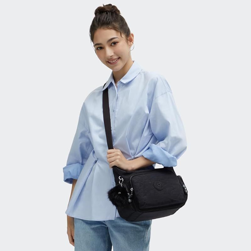 キプリング 日本 GABB S Black Floral Em 7?