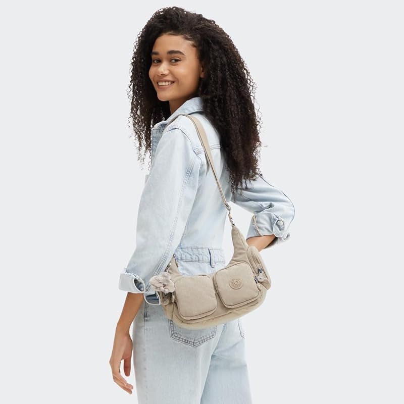 キプリング RIKKA S Sign Beige Emb 5?