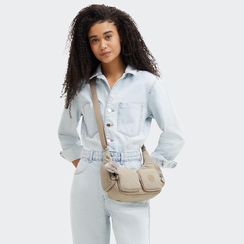 キプリング RIKKA S Sign Beige Emb 5?