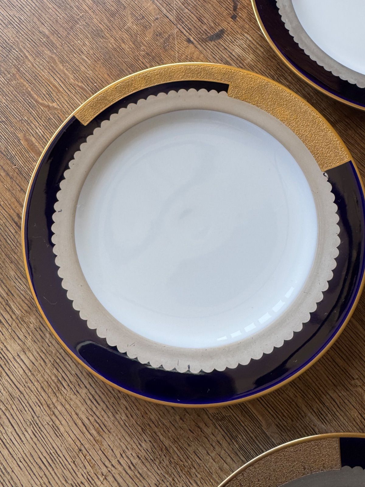 マロン印 瑠璃金銀彩プレートセット