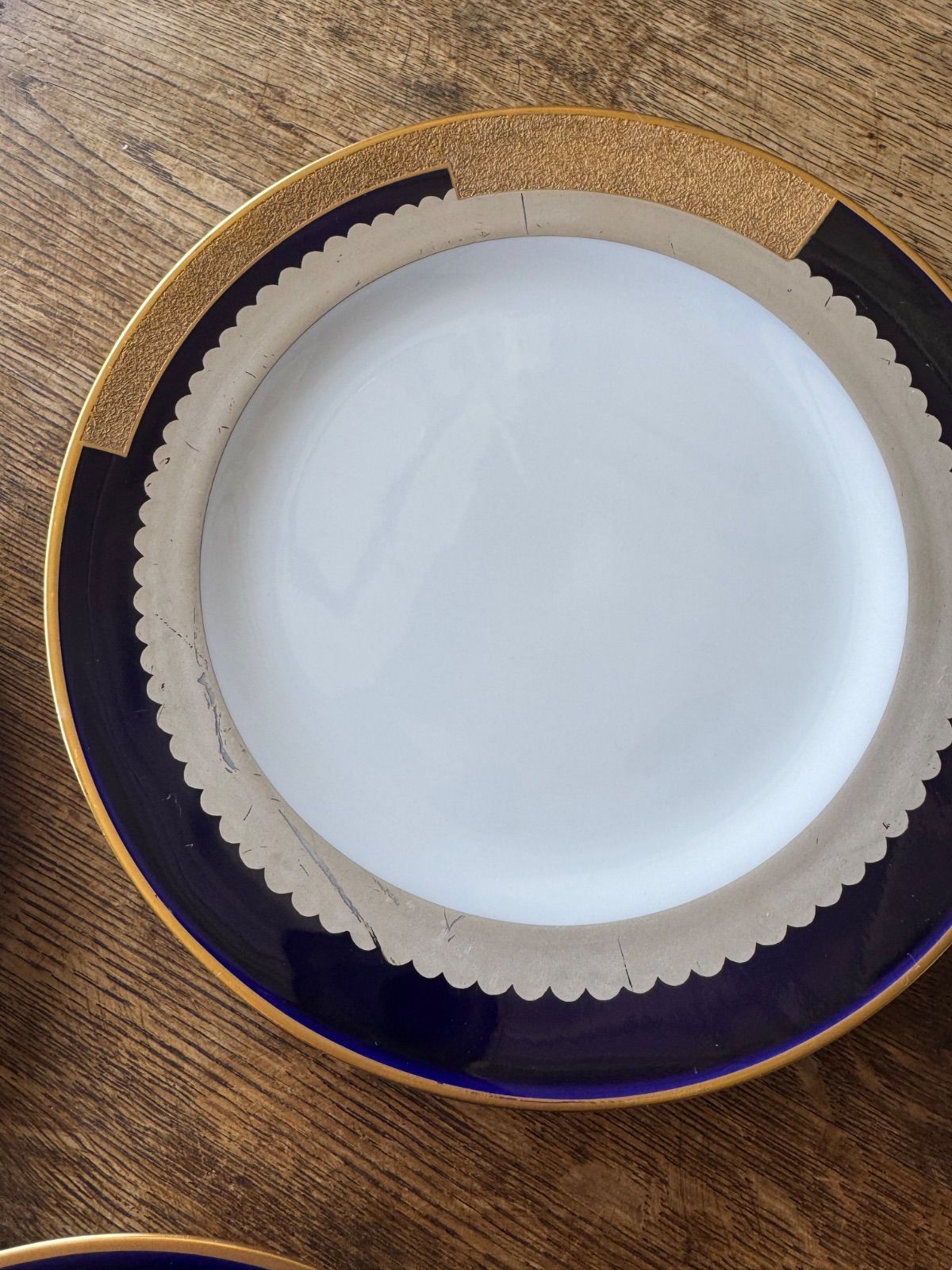 マロン印 瑠璃金銀彩プレートセット