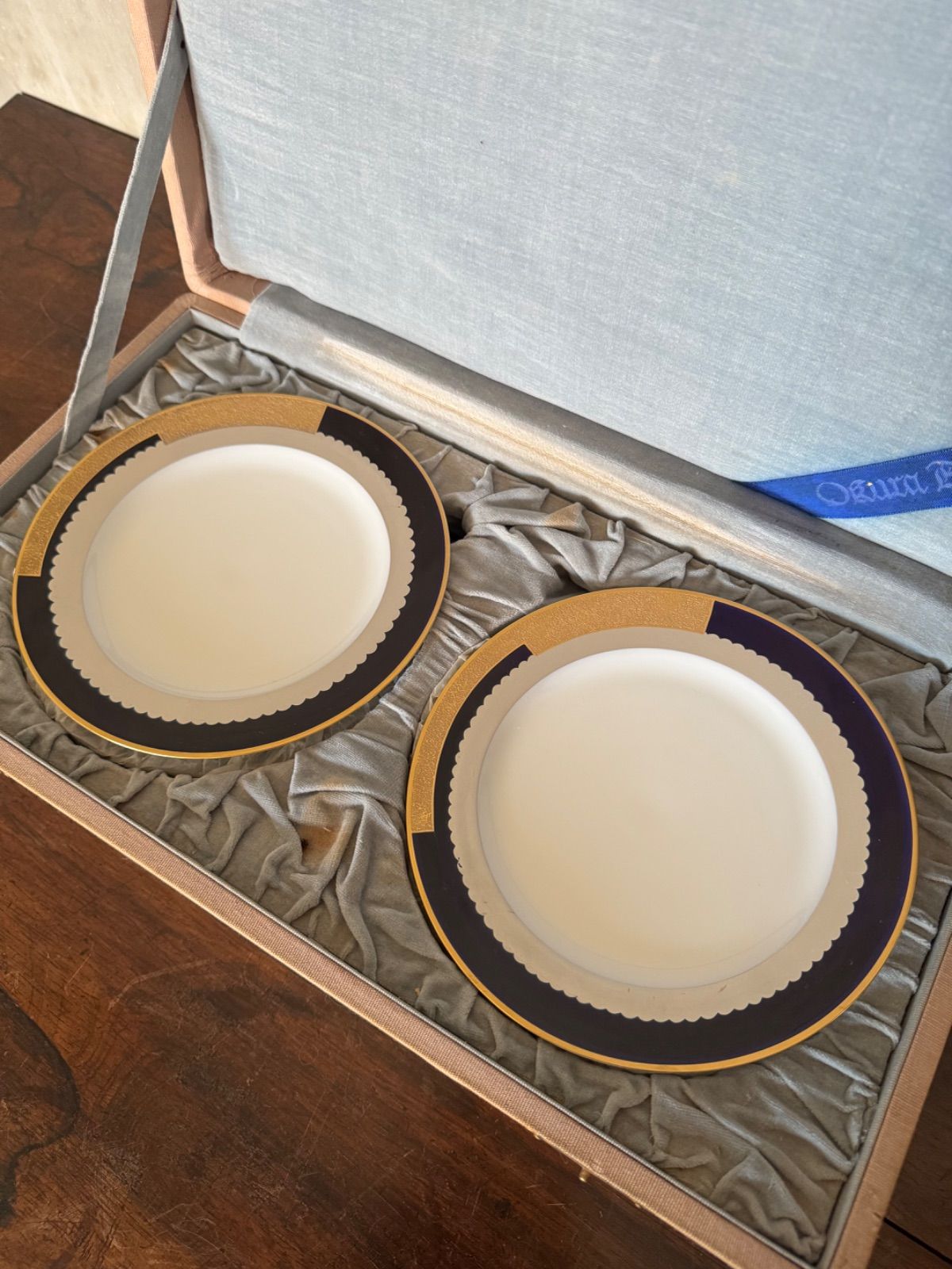 マロン印 瑠璃金銀彩プレートセット