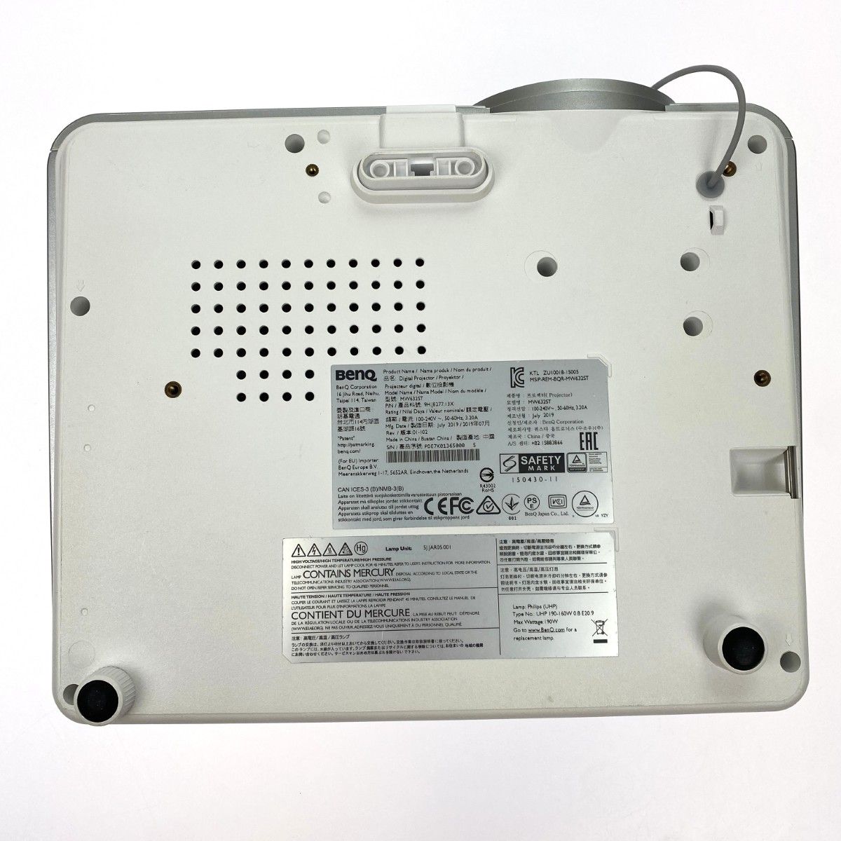 BenQ ベンキュー 短焦点プロジェクター MW632ST 動作確認済み 電源 