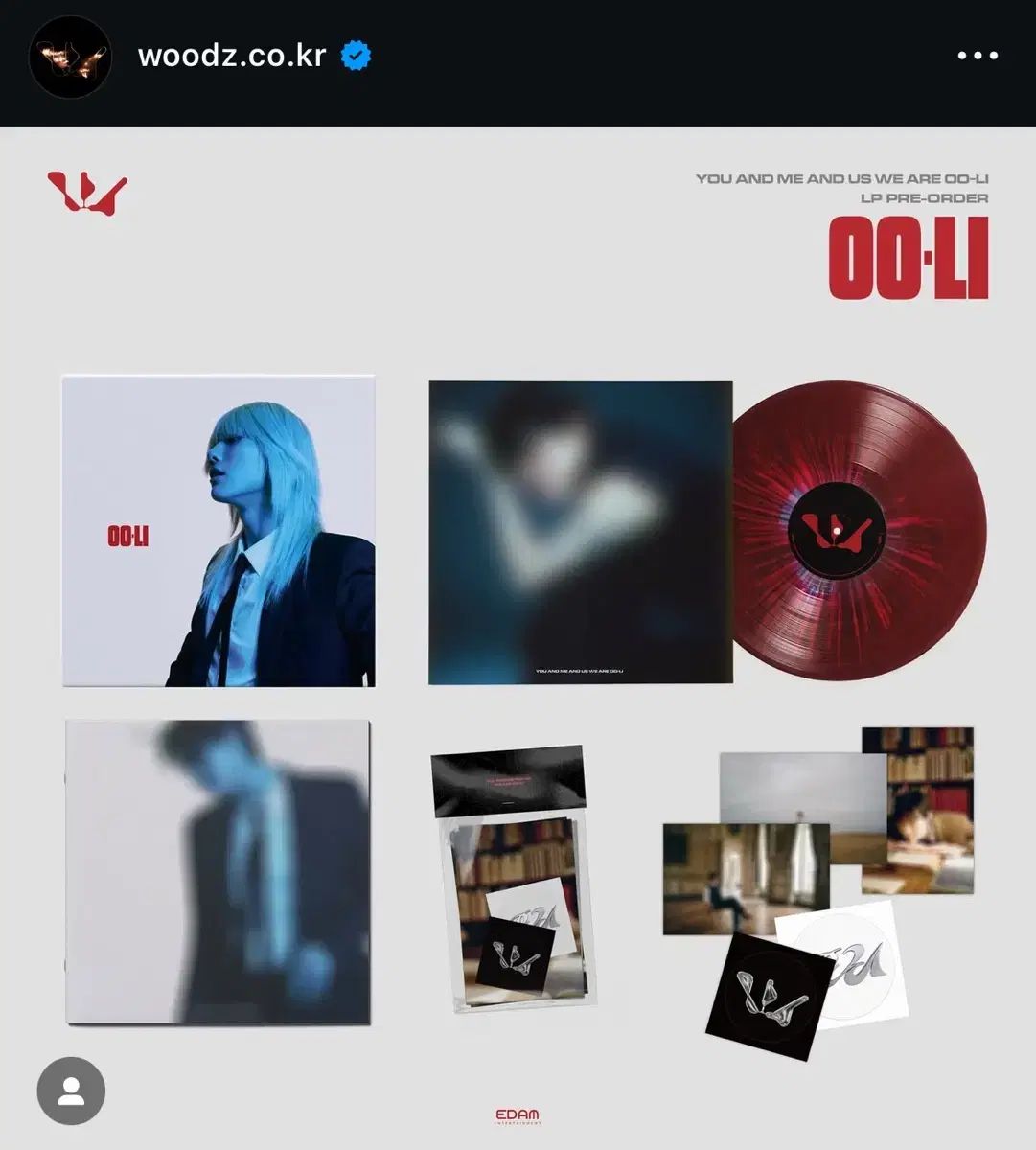 チョ スンヨン WOODZ OO LI モデル LPアルバム