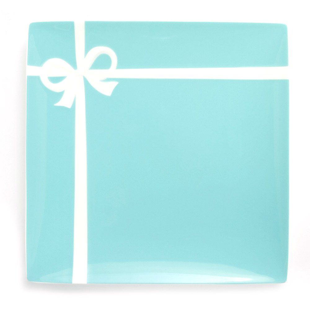 名入れ対応可 ティファニー TIFFANY＆Co ブルー ボックス プレート ボーンチャイナ 食器 名入れなし