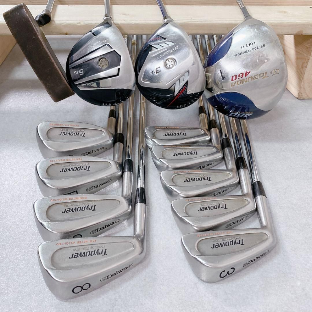 V958 左利き ミズノ 他 ゴルフクラブ メンズ フルセット 白 レフティ