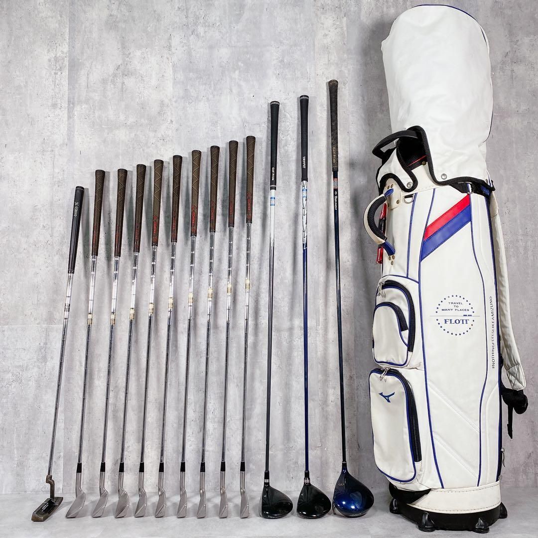 V958 左利き ミズノ 他 ゴルフクラブ メンズ フルセット 白 レフティ
